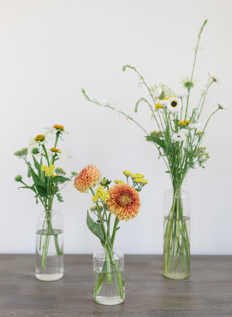 Trio of Bud Vases
