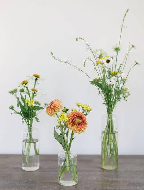 Trio of Bud Vases